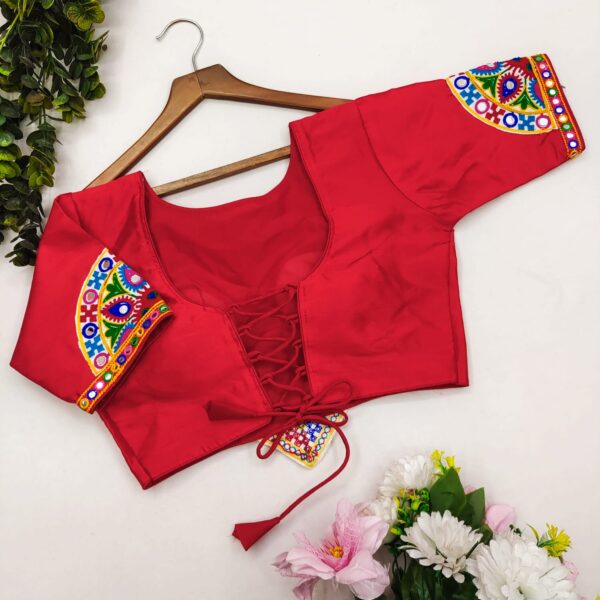 EMBROIDERY RED BLOUSE