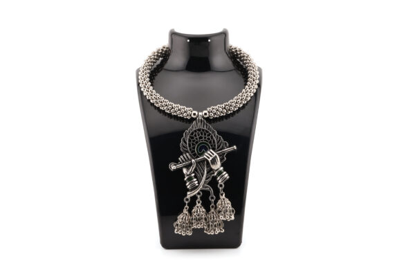 DIY Charm Alloy Necklace – Vintage Indian Krishna Pendant Jewelry Set