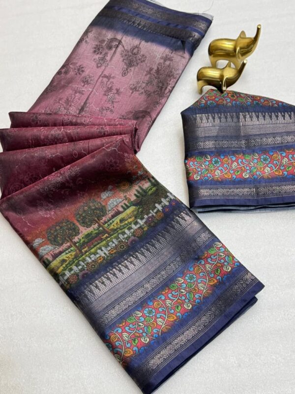 Mangalagiri Saree with Zari 7057 Border